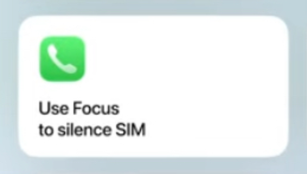 iOS 26 Allows Focus Modes to Silence SIMs